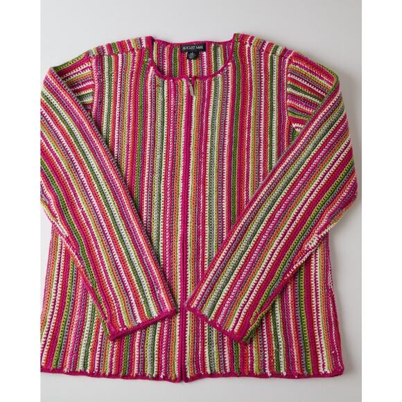 August Max Multicolor Striped Sweater - Picture 6 of 11